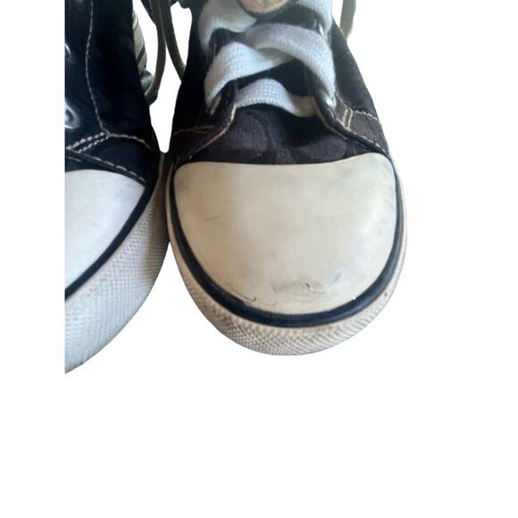 Coach Shoes Women 5 M Leopard Fold Over Signature Logo Athletic High Top Sneaker - Picture 6 of 10